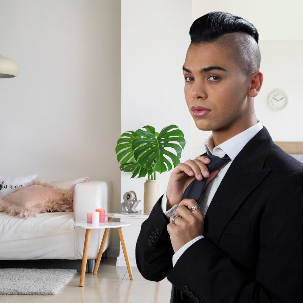 Young trans man