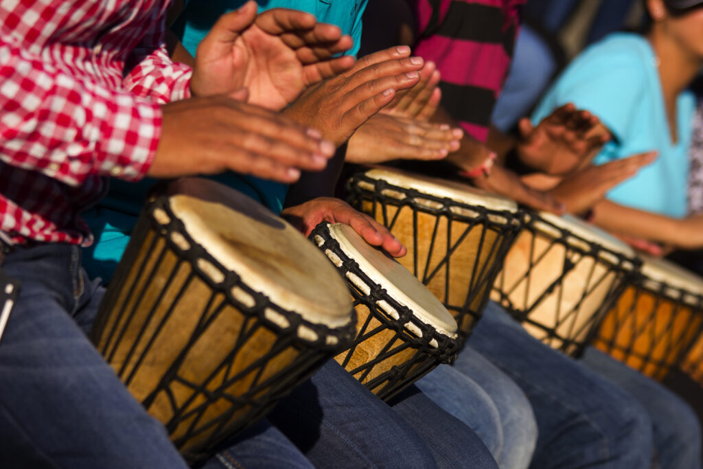 men drumming